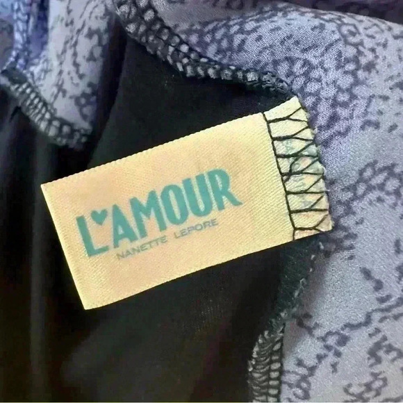 L’Amour Nanette Laporte Multicolor Colorful Pullover Long Sleeve Shirt Small - Picture 5 of 7
